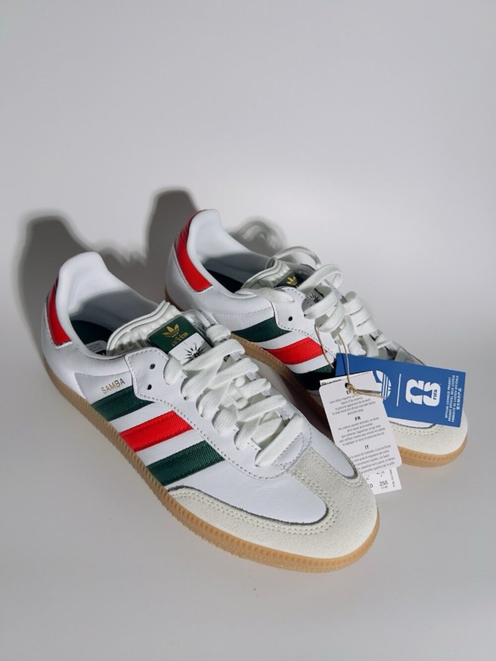 *Adidas Originals SAMBA "Mexico" WORLD CUP White Green Red Sz 8 - Picture 2 of 10